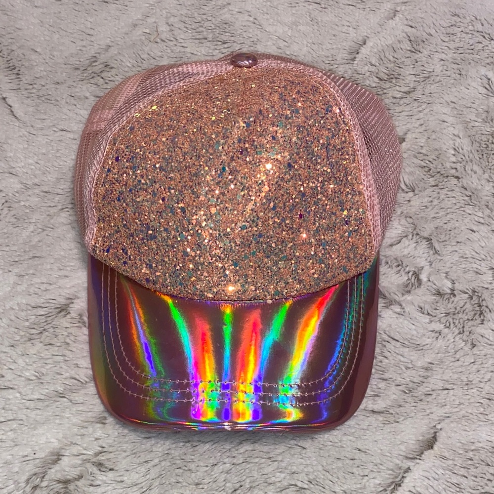 Sparkling Glitter Kids Cap